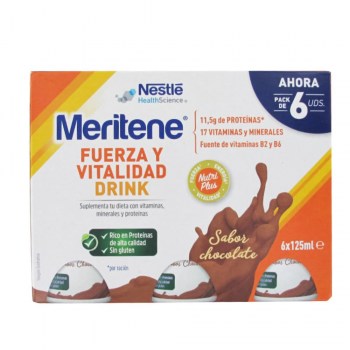 meritene drink chocolate 6 x 125 ml